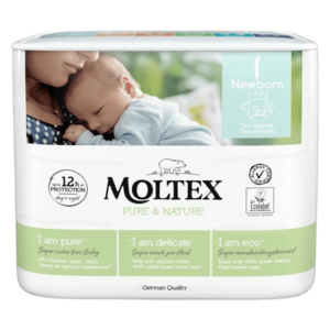 Moltex Pure & Nature Newborn 2-4 kg, 22 ks obraz