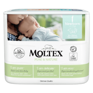 MOLTEX Pure & Nature Newborn 2-4 kg, 22 ks obraz