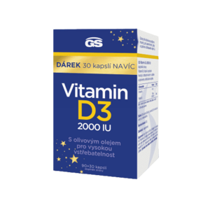 GS Vitamin D3 2000 IU 90+30 kapslí obraz