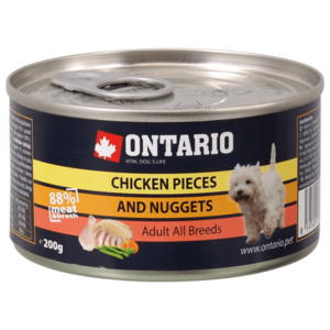 Ontario Konzerva kuřecí kousky a nugetky 200 g obraz