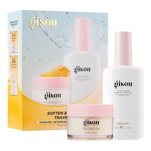 GISOU - Soften & Smooth Travel Set – Hydratuje, rozčesává a vyhlazuje krepatění obraz