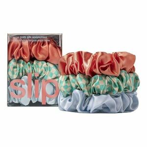 SLIP - 3 Pure Silk Large Scrunchies – Široké gumičky z čistého hedvábí slipsilk obraz