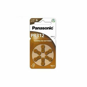 Panasonic PR 312 baterie do naslouchadel 6 ks obraz