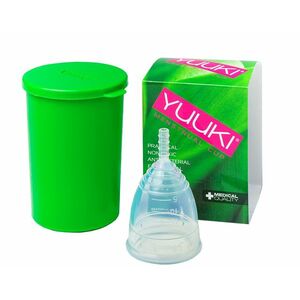 YUUKI Menstruační kalíšek Soft Large set 1 ks + dezinfekční krabička obraz