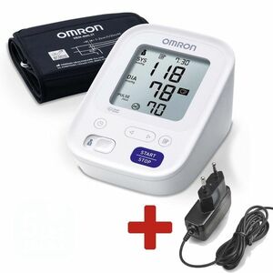 Omron M3 AC digitální tonometr + síťový zdroj obraz