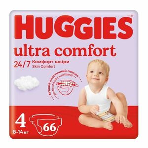 Huggies Ultra Comfort Mega vel. 4 7-18 kg dětské plenky 66 ks obraz