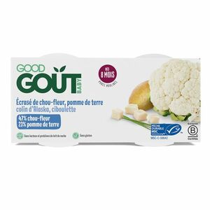 Good Gout BIO Treska pestrá s květákem a brambůrky 8m+ 2x190 g obraz