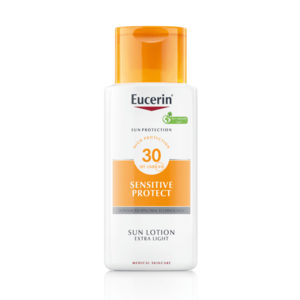 Eucerin SUN Sensitive Protect SPF30 extra lehké mléko na opalování 150 ml obraz