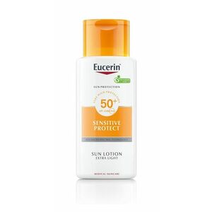 Eucerin SUN Sensitive Protect SPF50+ extra lehké mléko na opalování 150 ml obraz