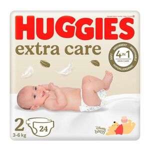 Huggies Extra Care 2 3-6 kg dětské pleny 24 ks obraz