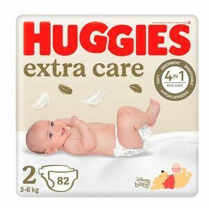 Huggies Extra Care 2 3–6 kg dětské pleny 82 ks obraz