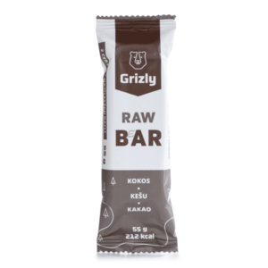 Grizly Raw Bar kokos, kešu, kakao tyčinka 55 g obraz