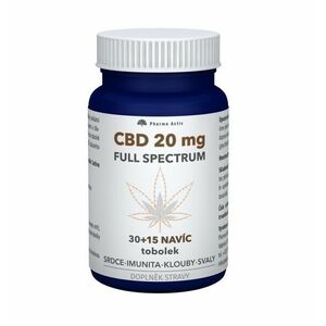 Pharma Activ CBD 20 mg Full Spectrum 30+15 tobolek obraz