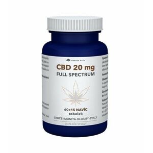 Pharma Activ CBD 20 mg Full Spectrum 60+15 tobolek obraz