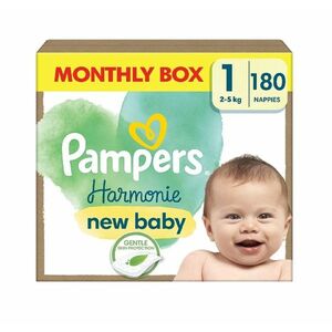 Pampers Harmonie New Baby vel. 1 2–5 kg 180 ks obraz