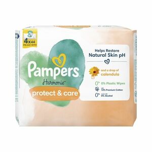 Pampers Harmonie Protect&Care Calendula vlhčené ubrousky 4x44 ks obraz