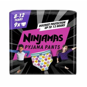 Ninjamas Pyjama Pants srdíčka 8–12 let 27–43 kg pyžamové kalhotky 9 ks obraz