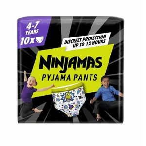 Ninjamas Pyjama Pants kosmické lodě 4–7 let pyžamové kalhotky 10 ks obraz