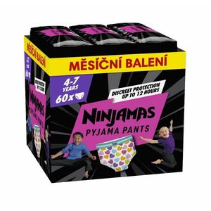 Ninjamas Pyjama Pants srdíčka 4–7 let pyžamové kalhotky 60 ks obraz