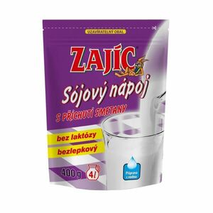 Zajíc Sójový nápoj s příchutí smetany, 400 g obraz