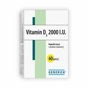 Generica Vitamin D3 2000 I.U. 60 kapslí obraz