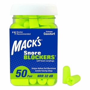 MACKS Snore Blockers špunty do uší 50 párů obraz