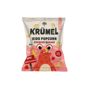 Krümel BIO Dětský popcorn Banán, jahoda 20 g obraz