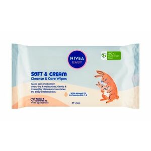 Nivea baby Soft & Cream čisticí ubrousky 57 ks obraz