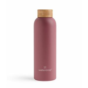 Waterdrop Termo nerezová láhev 600 ml 1 ks růžová/matná obraz