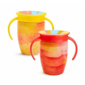 Munchkin Miracle 360° Tie Dye Cup Tropical 6m+ 2x207 ml žlutý a červený obraz