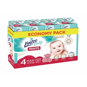 Linteo Baby Pants PREMIUM 4 Maxi 9-15 kg plenkové kalhotky 176 ks obraz