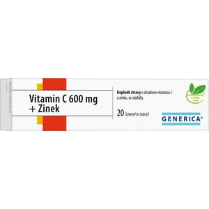 Generica Vitamin C 600 mg + Zinek 20 šumivých tablet obraz