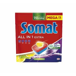 Somat Tablety do myčky All in 1 Extra Lemon & Lime 75 ks obraz