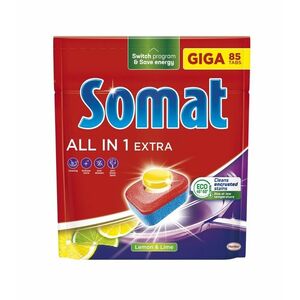 Somat Tablety do myčky All in 1 Extra Lemon & Lime 85 ks obraz