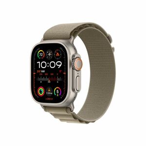 Apple Watch Ultra 2 49 mm loop M smart hodinky Titan/Olive Alpine obraz