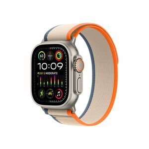 Apple Watch Ultra 2 49 mm Trail loop M/L smart hodinky Titan/Orange-Beige obraz