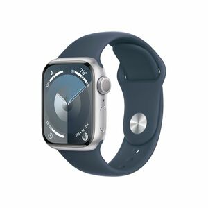 Apple Watch S9 41 mm sport band M/L smart hodinky Silver/Storm Blue obraz