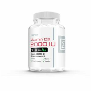 Zerex Vitamín D3 2000 IU 50+10 tablet obraz