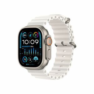 Apple Watch Ultra 2 49 mm smart hodinky Titan/White Ocean obraz