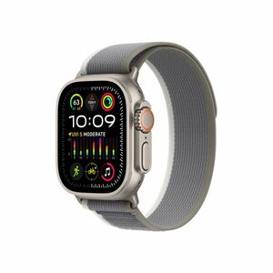 Apple Watch Ultra 2 49 mm Trail loop M/L smart hodinky Titanium/Green-Grey obraz