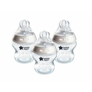 Tommee Tippee Natural Start Samosterilizační kojenecká lahev s Anti-Colic savičkou Pomalý průtok 0m+ 150 ml 3 ks obraz