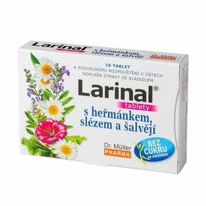 Dr. Müller Larinal® s heřmánkem, slézem a šalvějí 16 tablet obraz