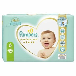 Pampers Premium Care vel. 6 13+ kg dětské pleny 38 ks obraz