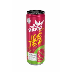 Big Shock! Ice Tea Green Raspberry 330 ml obraz