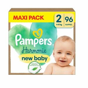 Pampers Harmonie New Baby Maxi Pack vel. 2 4–8 kg dětské pleny 96 ks obraz