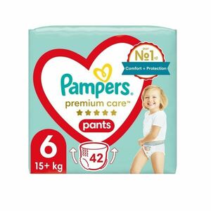 Pampers Premium Care vel. 6 15+ kg plenkové kalhotky 42 ks obraz