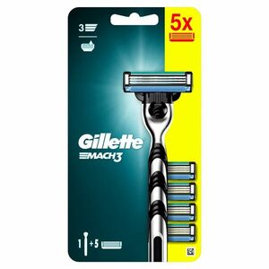 Gillette Mach3 pánský holicí strojek + 5 hlavic obraz