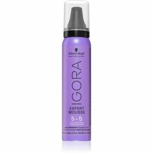 Schwarzkopf Professional IGORA Expert Mousse barvicí pěna na vlasy odstín 5-5 Light Brown Gold 100 ml obraz