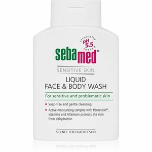 Sebamed Wash jemná mycí emulze na tělo a obličej pro citlivou pokožku 200 ml obraz