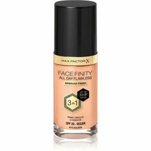 Max Factor Facefinity All Day Flawless dlouhotrvající make-up SPF 20 odstín 75 Golden / N75 Golden 30 ml obraz